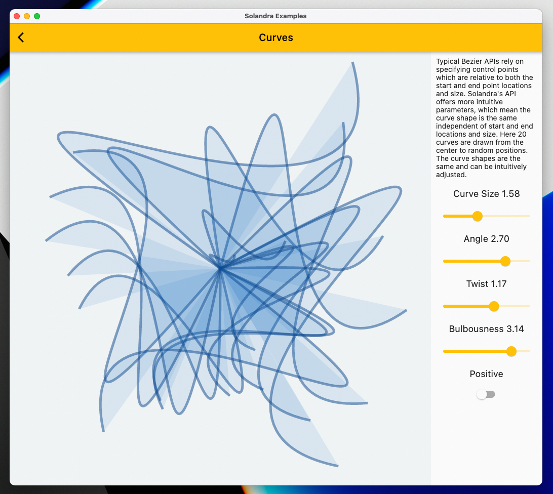 MacOS Curves Example